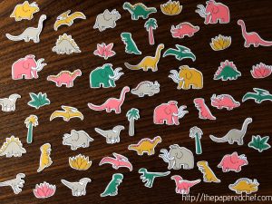 Dinosaurs cut from Pick a Pattern DSP