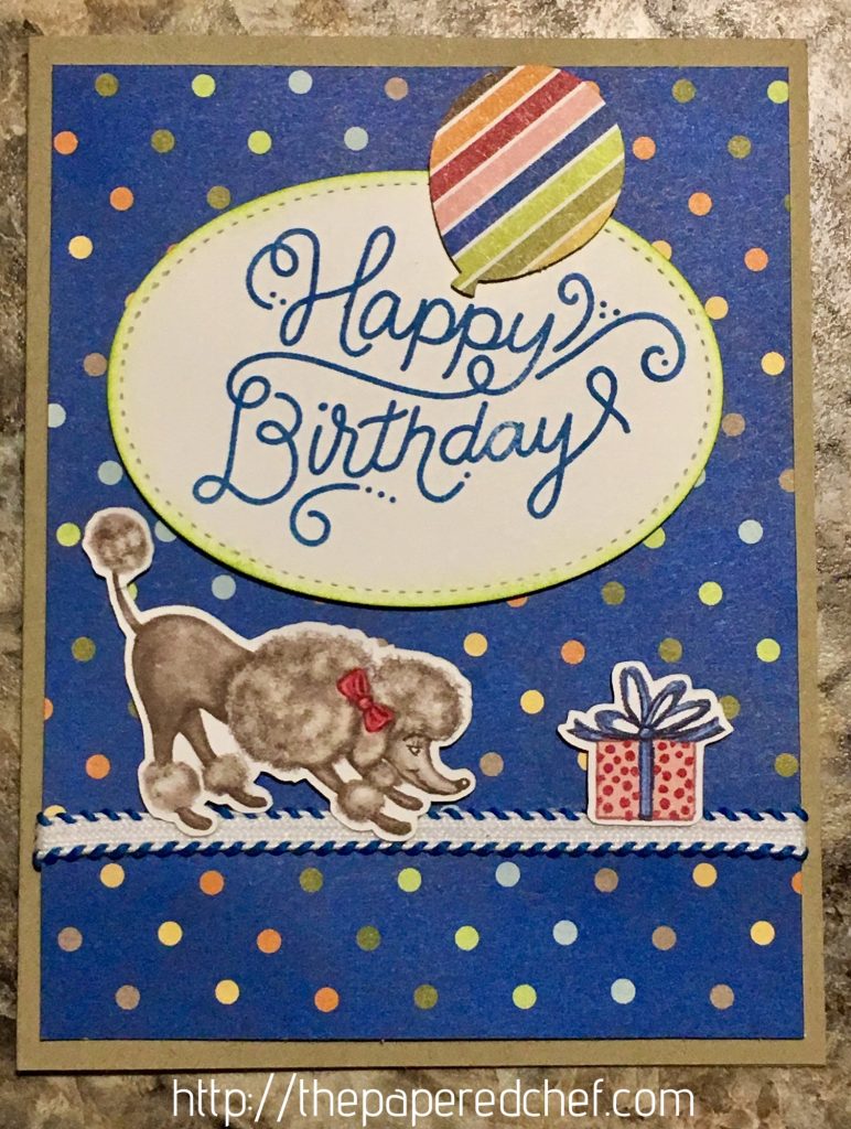 Birthday Memories Poodle Card