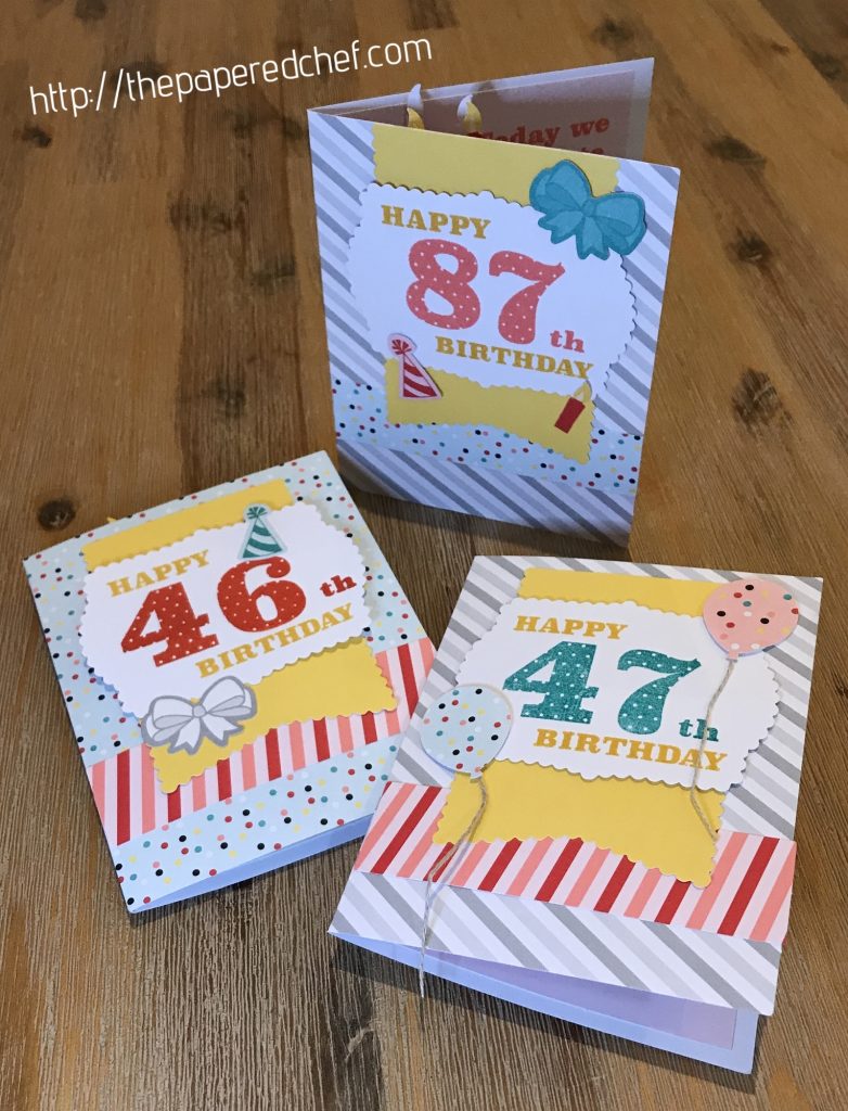Poppin' Birthday - March 2019 - Paper Pumpkin - Birthday Cards