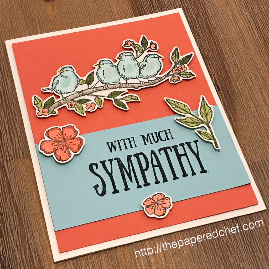 Free As a Bird stamp set by Stampin' Up! - Sympathy Card