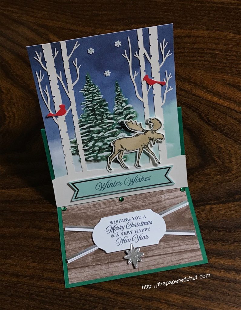 Winter Woods Card featuring Merry Moose