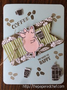 You Make Me Happy – Little Piggy Coffee Card