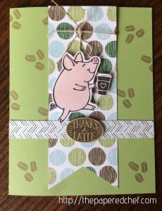 Thanks a Latte Piggy Card