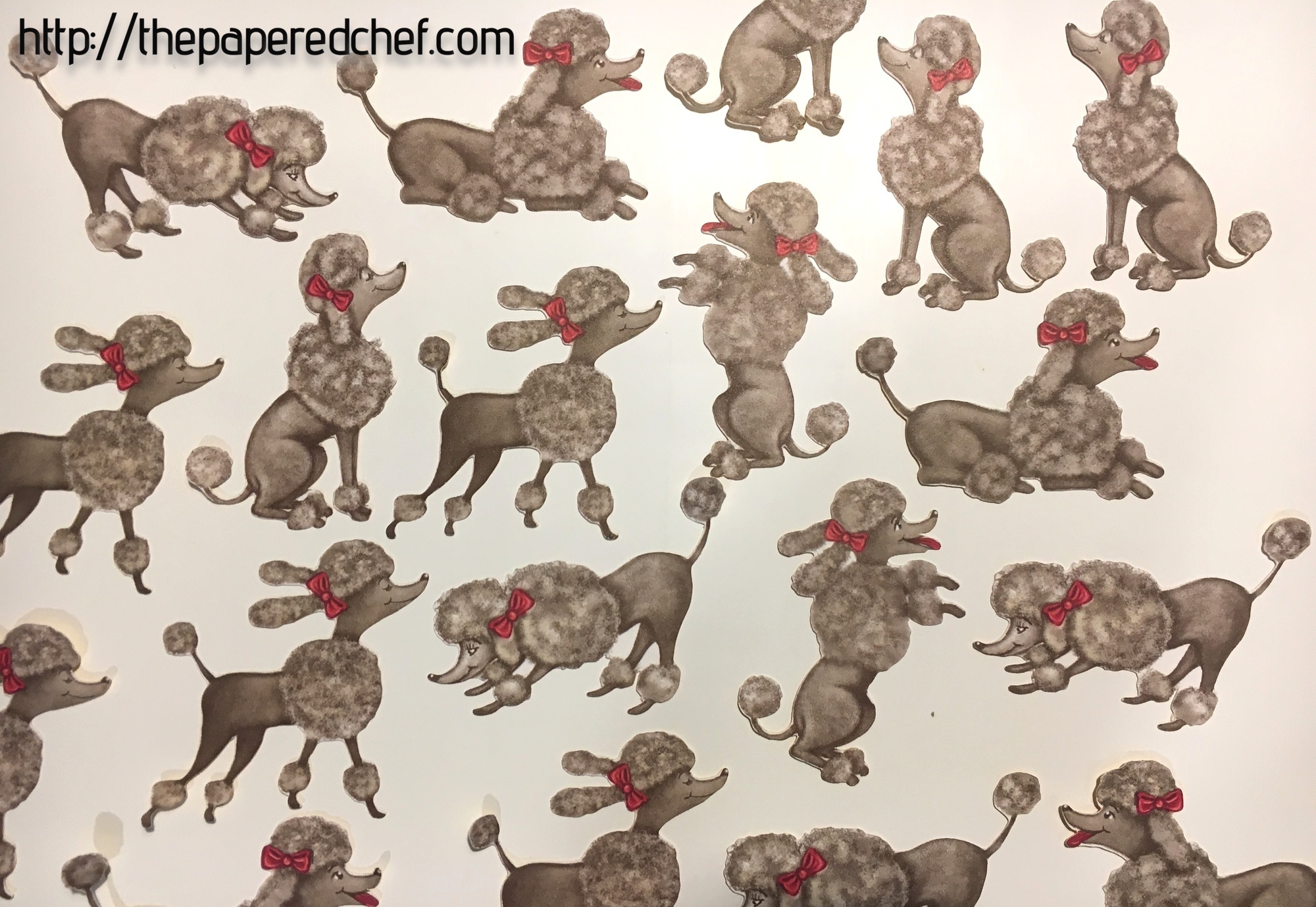 Poodles Cut out with the Brother Scan N' Cut