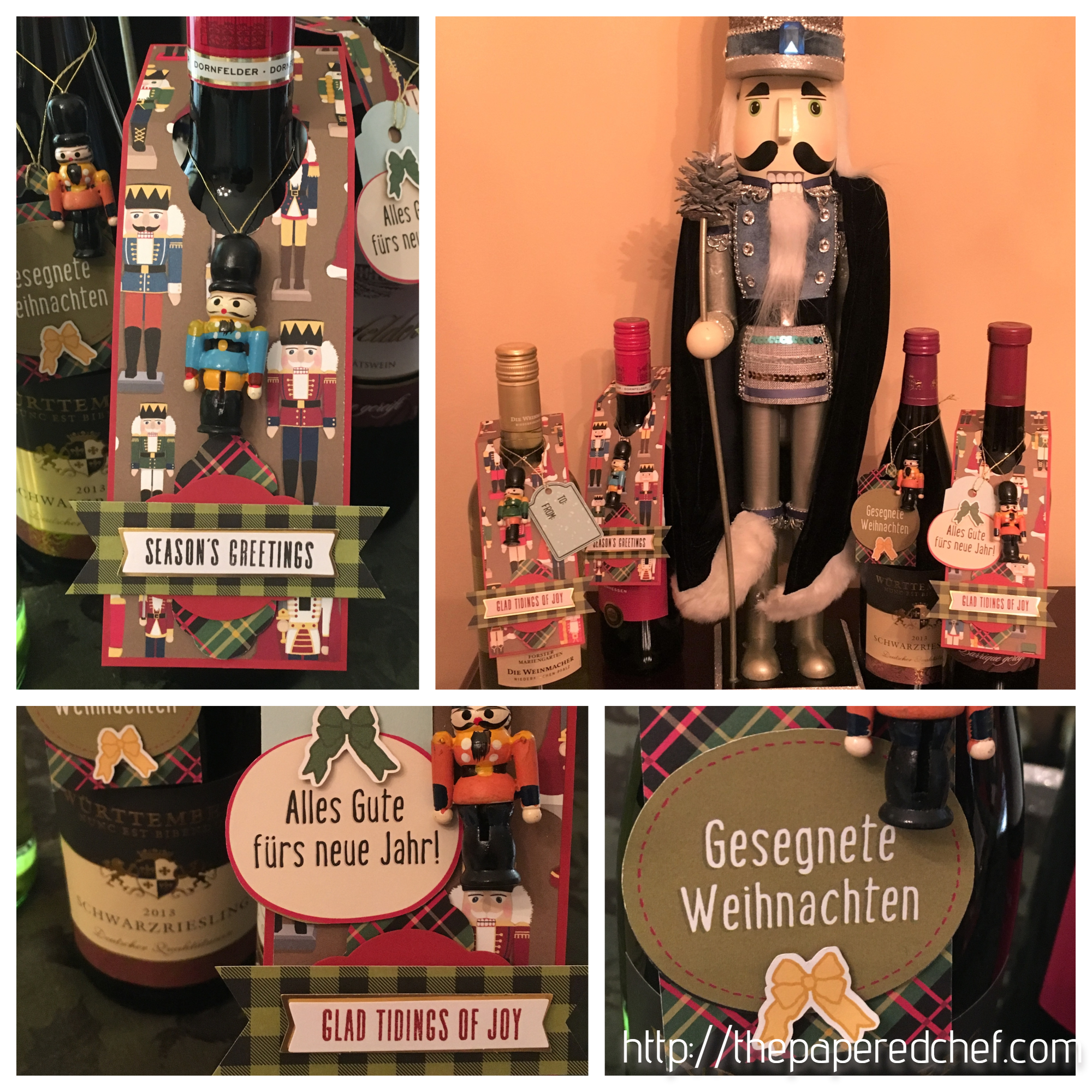 Christmas Around the World Wine Tags