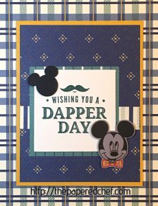 Dapper Day Truly Tailored Mickey Card