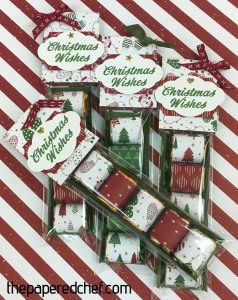 Nuggets created with the Merry Mistletoe stamp set & Be Merry dsp