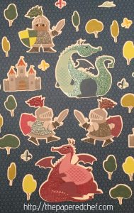Dragons, Knights and Castles cut out with the Brother Scan N' Cut