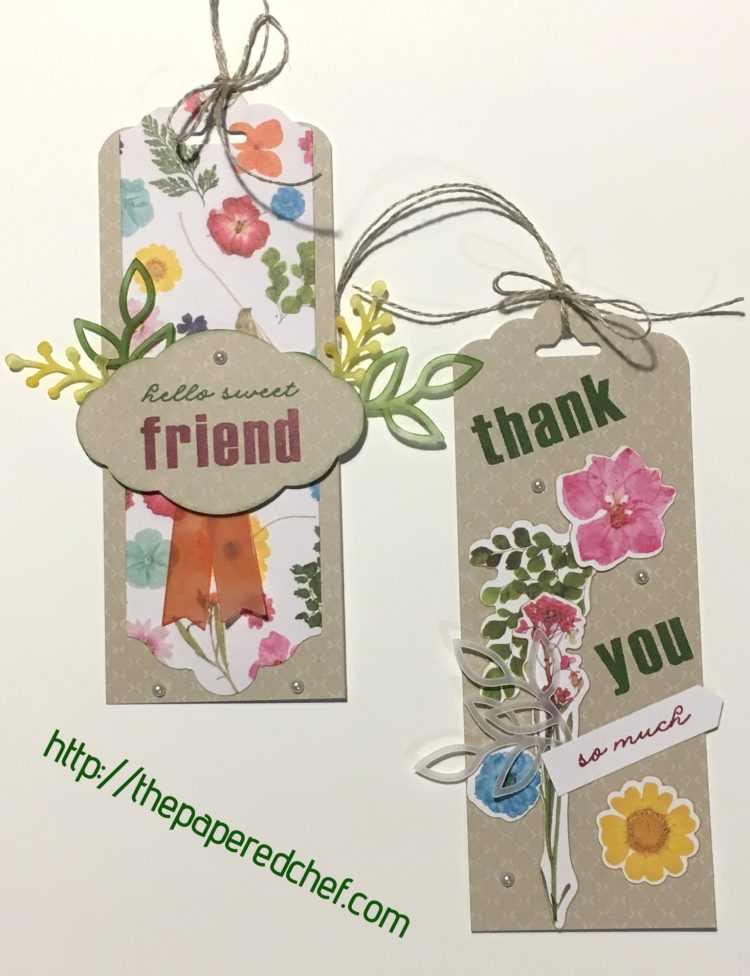 Wildflower Wishes Bookmarks - February 2018 Paper Pumpkin