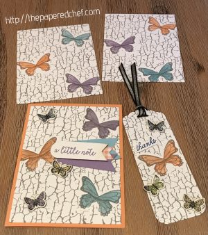Butterfly Gala and Crackle Paint by Stampin' Up!