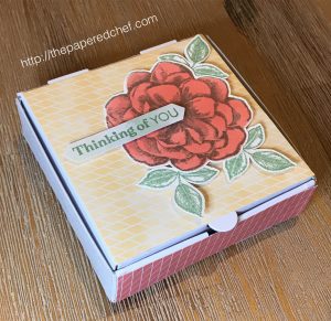 Sentimental Rose Mini Pizza Box