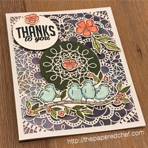 Free As a Bird stamp set by Stampin' Up! - Thank You Card