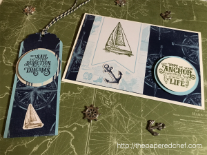 Come Sail Away Suite by Stampin' Up! - Sailing Home Stamp Set - Bookmark and Card