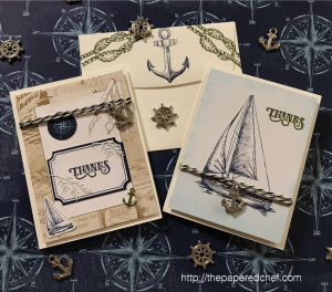 Come Sail Away Suite by Stampin' Up! - Note Cards
