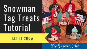 Snowman Tag Treats - Let It Snow - Snowman Builder Punch
