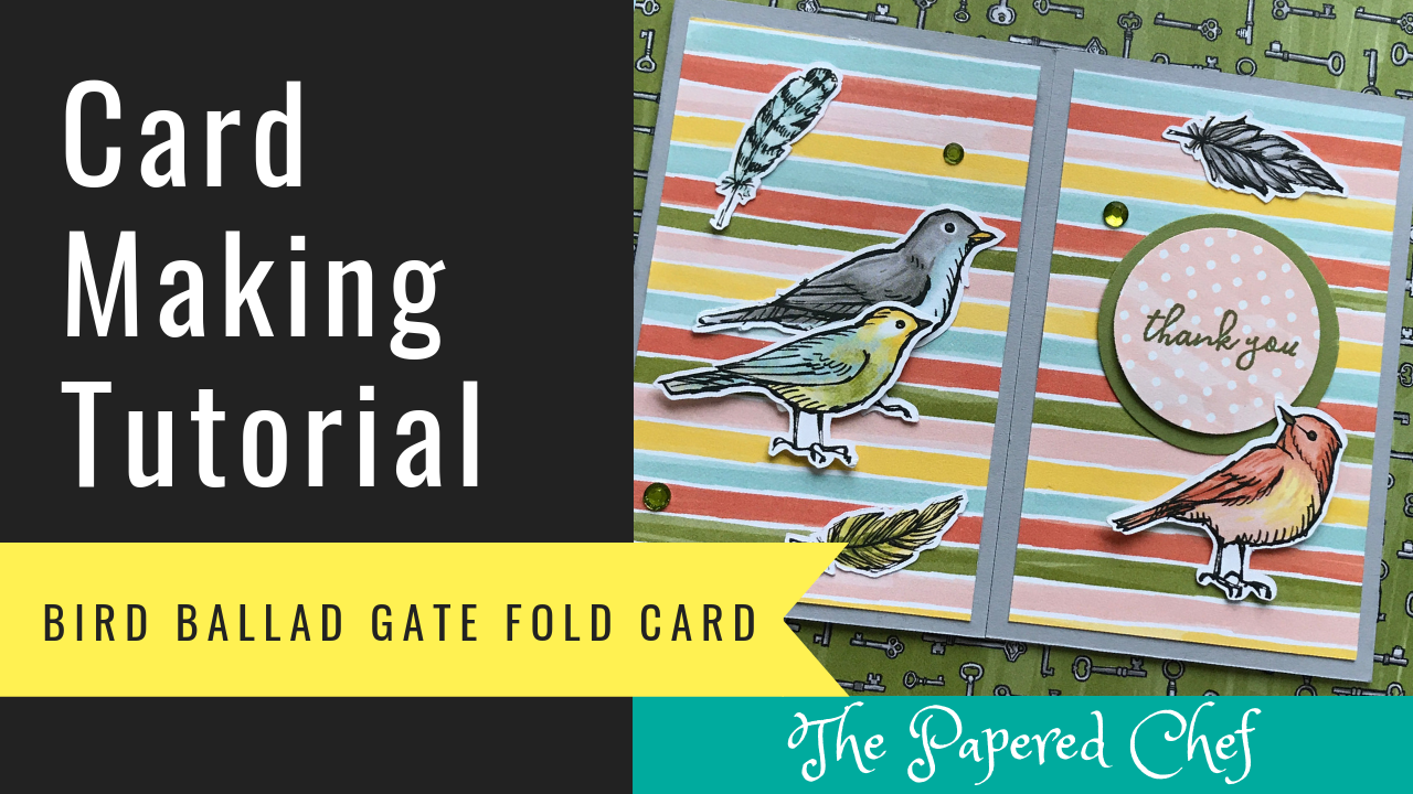 Gate Fold Card - Bird Ballad Suite