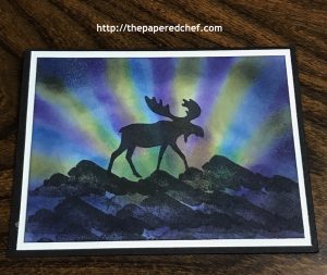 Merry Moose Northern Lights Card