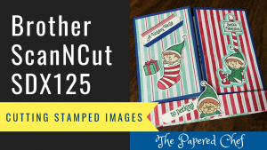 Cutting Stamped Images - Elfie by Stampin' Up!