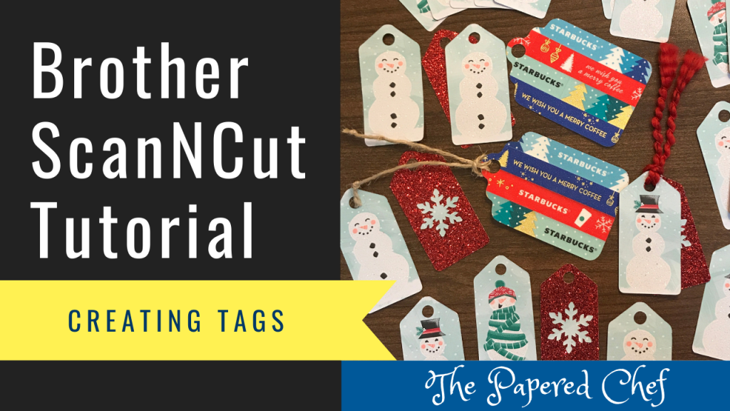 Brother ScanNCut Tips & Tricks Creating Tags Let it Snow and
