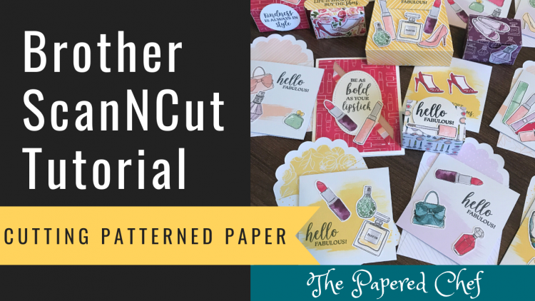 Brother ScanNCut - Cutting Patterned Paper - Best Dressed
