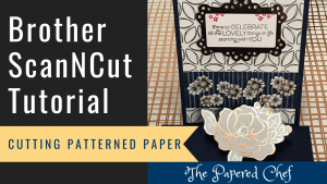 Brother ScanNCut - Cutting Patterned Paper - Flowering Foils