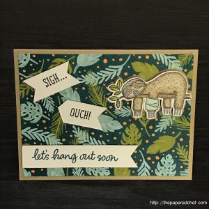 Back on Your Feet Sloth Get Well Card