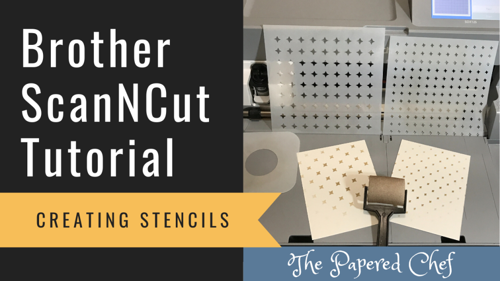 Brother ScanNCut Tutorial Creating Stencils using Mylar Cutting