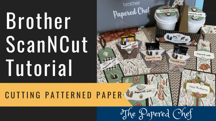 Brother ScanNCut - Cutting Patterned Paper - Gilded Autumn