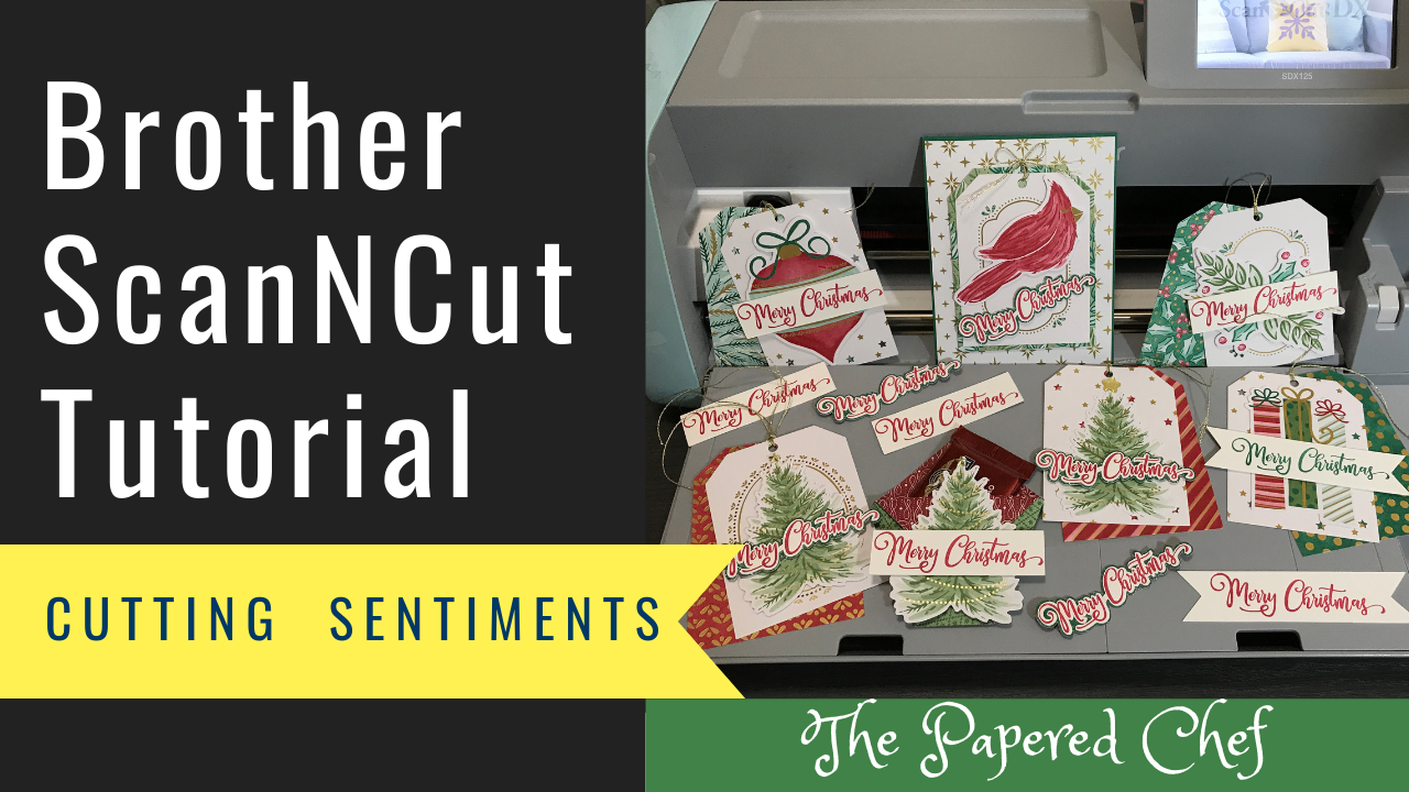 Brother ScanNCut Tutorial - Cutting Stamped Sentiments - Tag Buffet